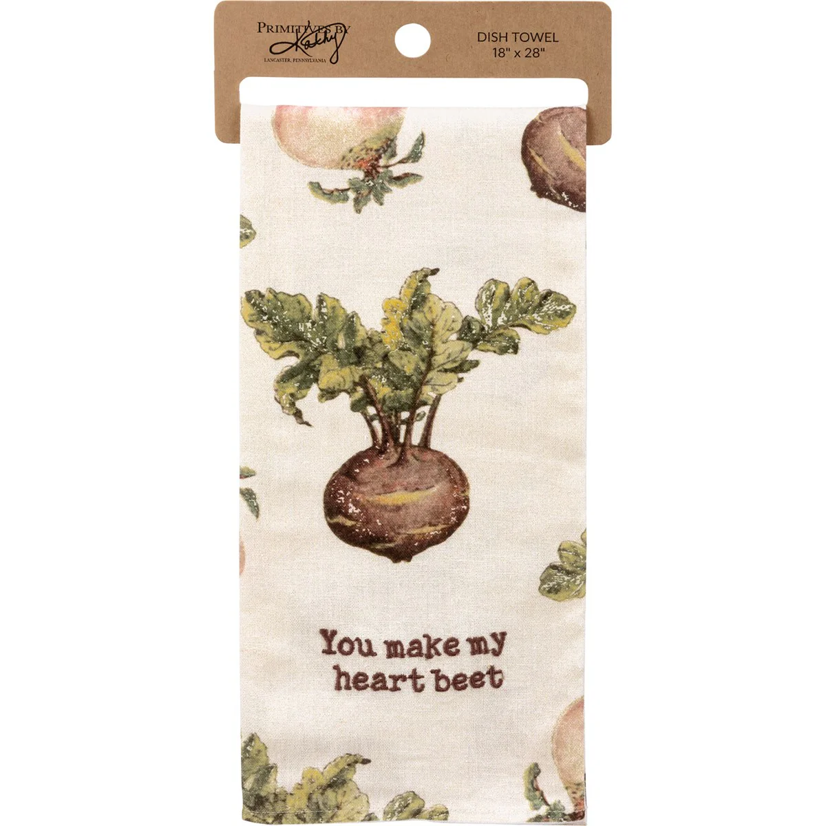 You Make My Heart Beet Kitchen Towel - Image 4