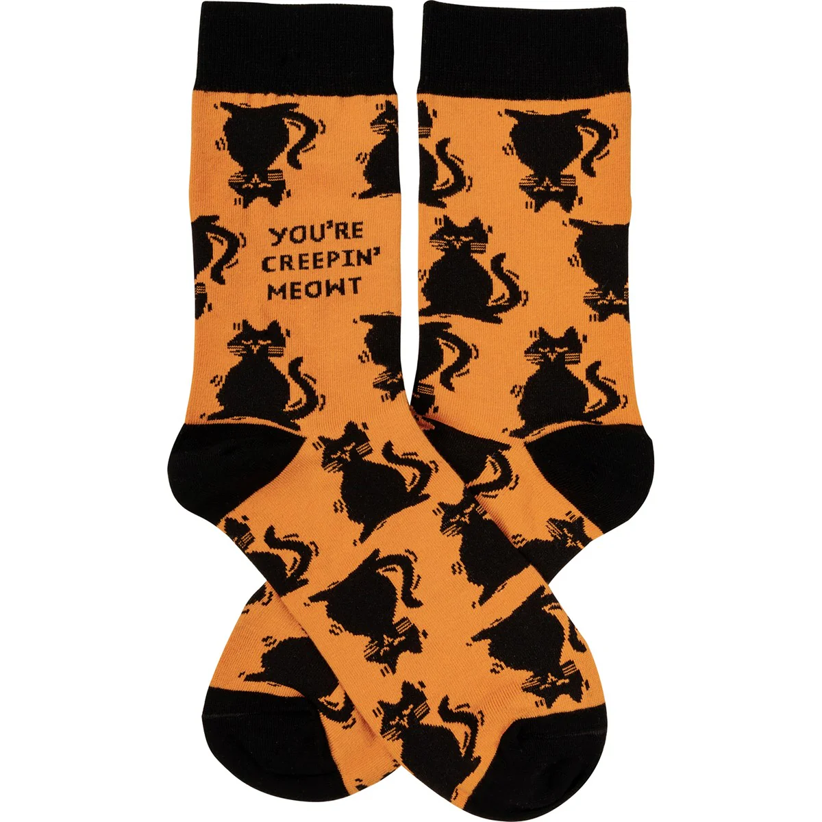 You're Creepin' Meowt Cat Halloween Socks - Image 2