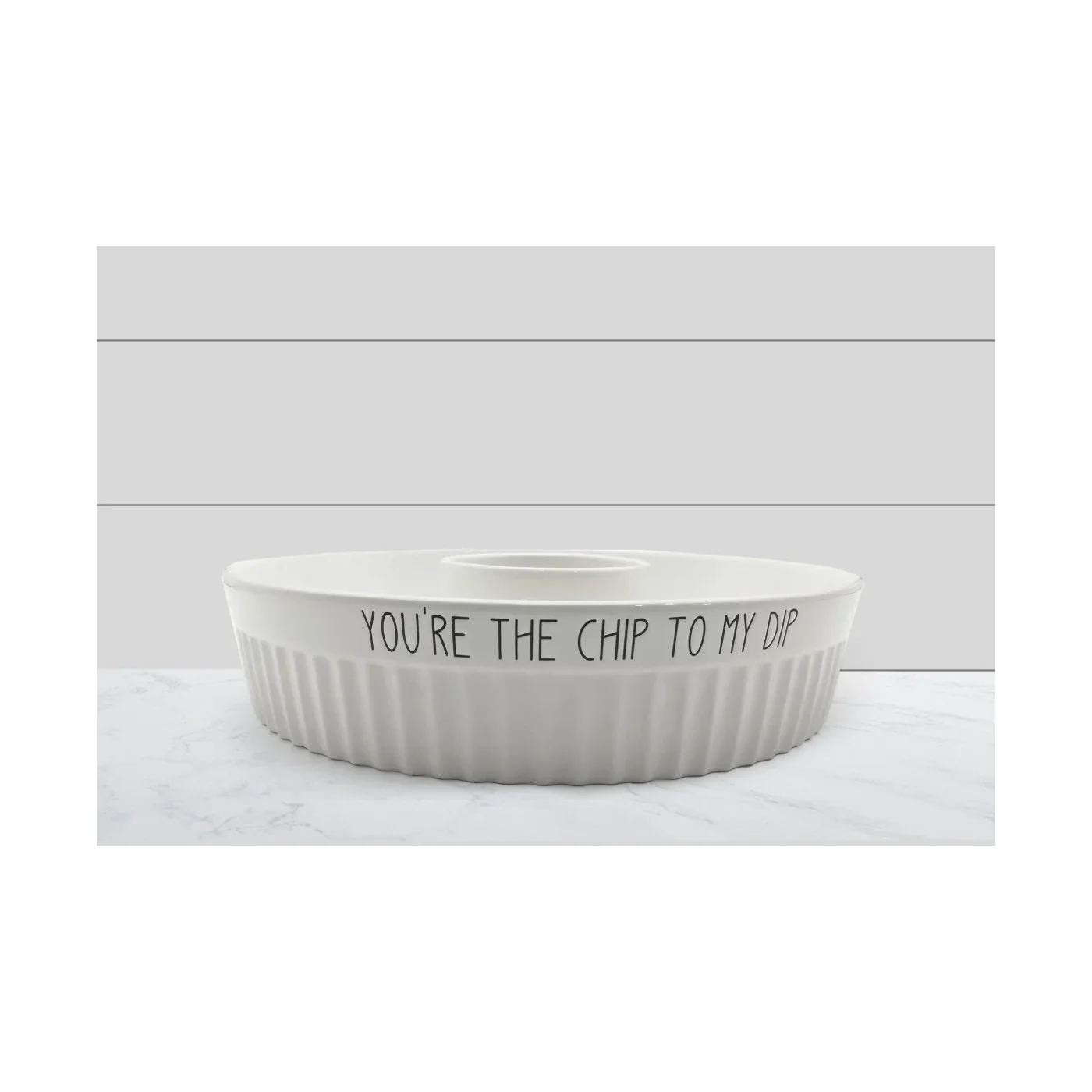 You're The Chip to My Dip White Ceramic Bowl